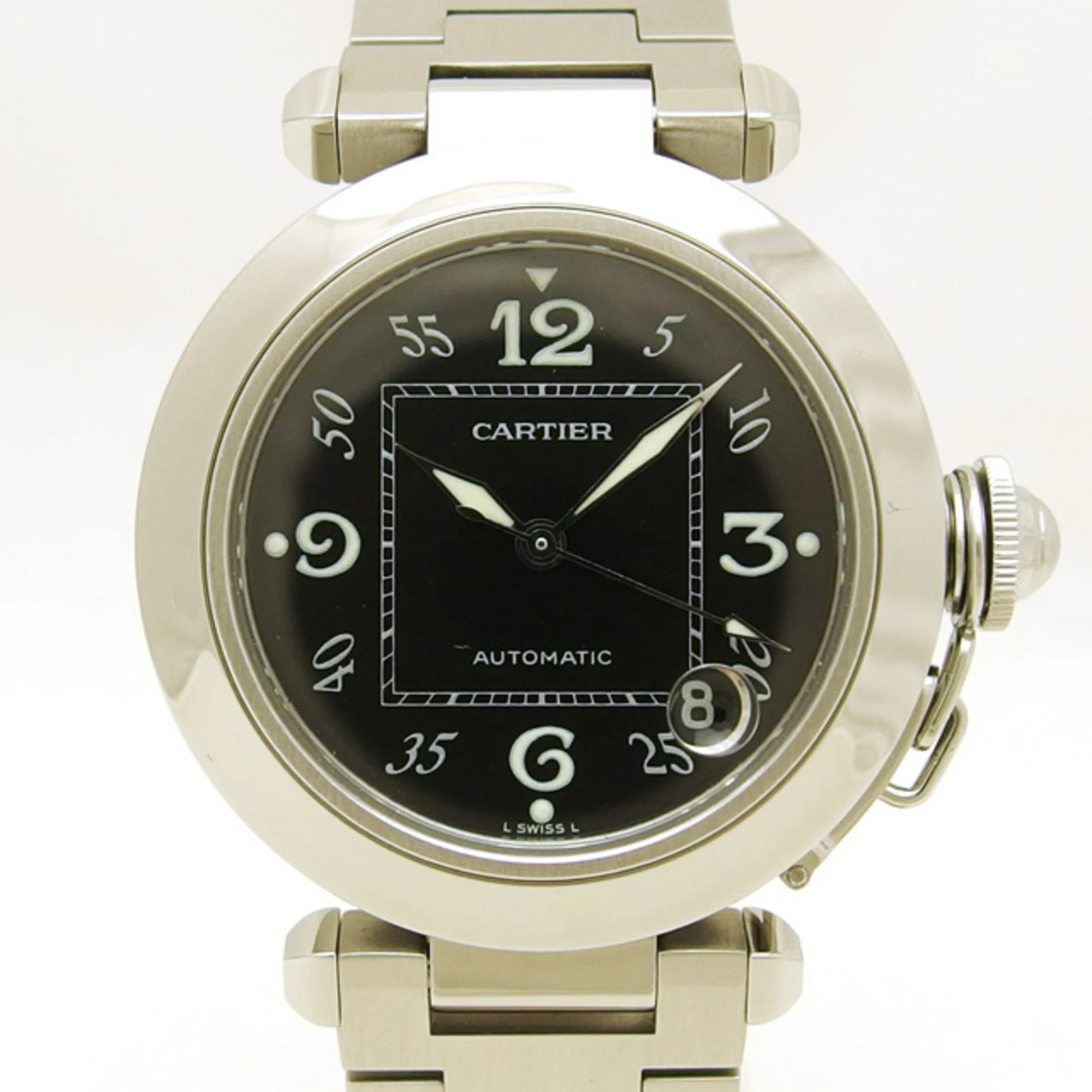 Cartier Pasha C 35mm with black dial in stainless steel