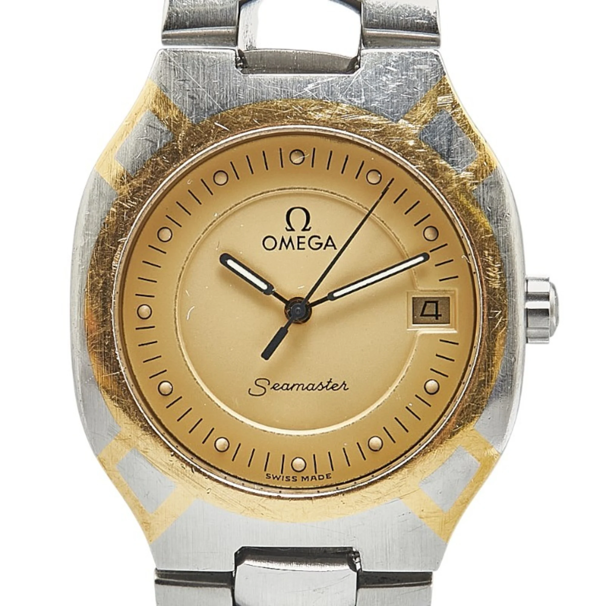 Two-tone Omega Seamaster Polaris, gold dial