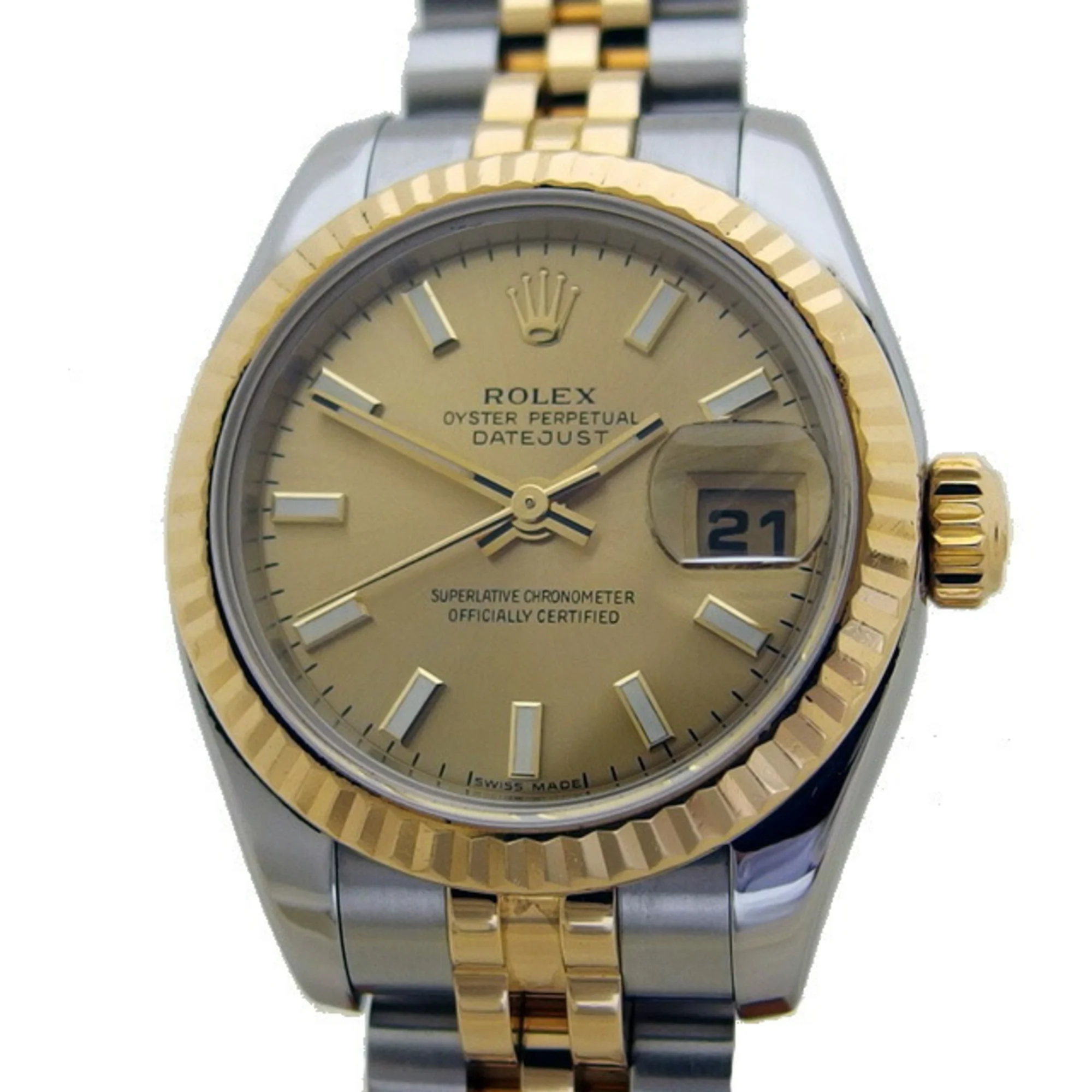 Rolex Lady-Datejust 179173 in 18K yellow gold and stainless steel