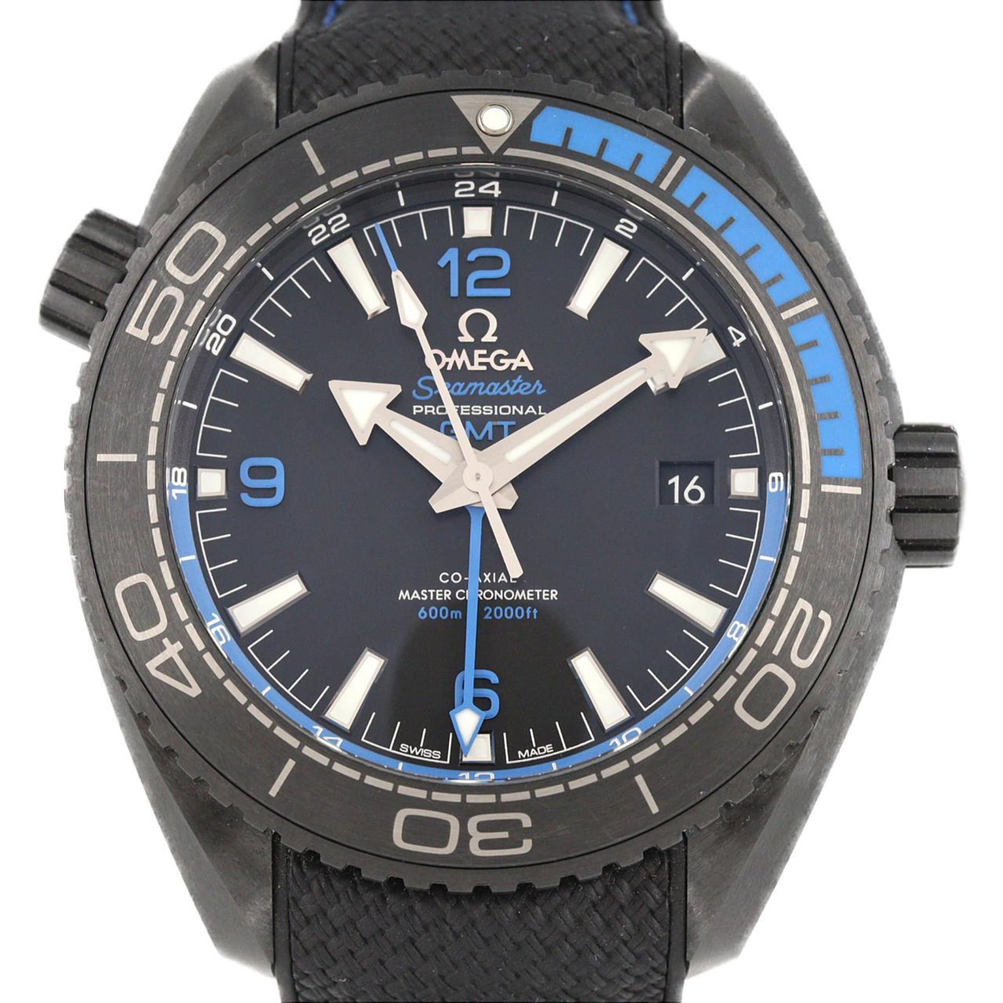Pre-owned Omega Seamaster Planet Ocean Deep Black GMT — the larger, more serious professional diver