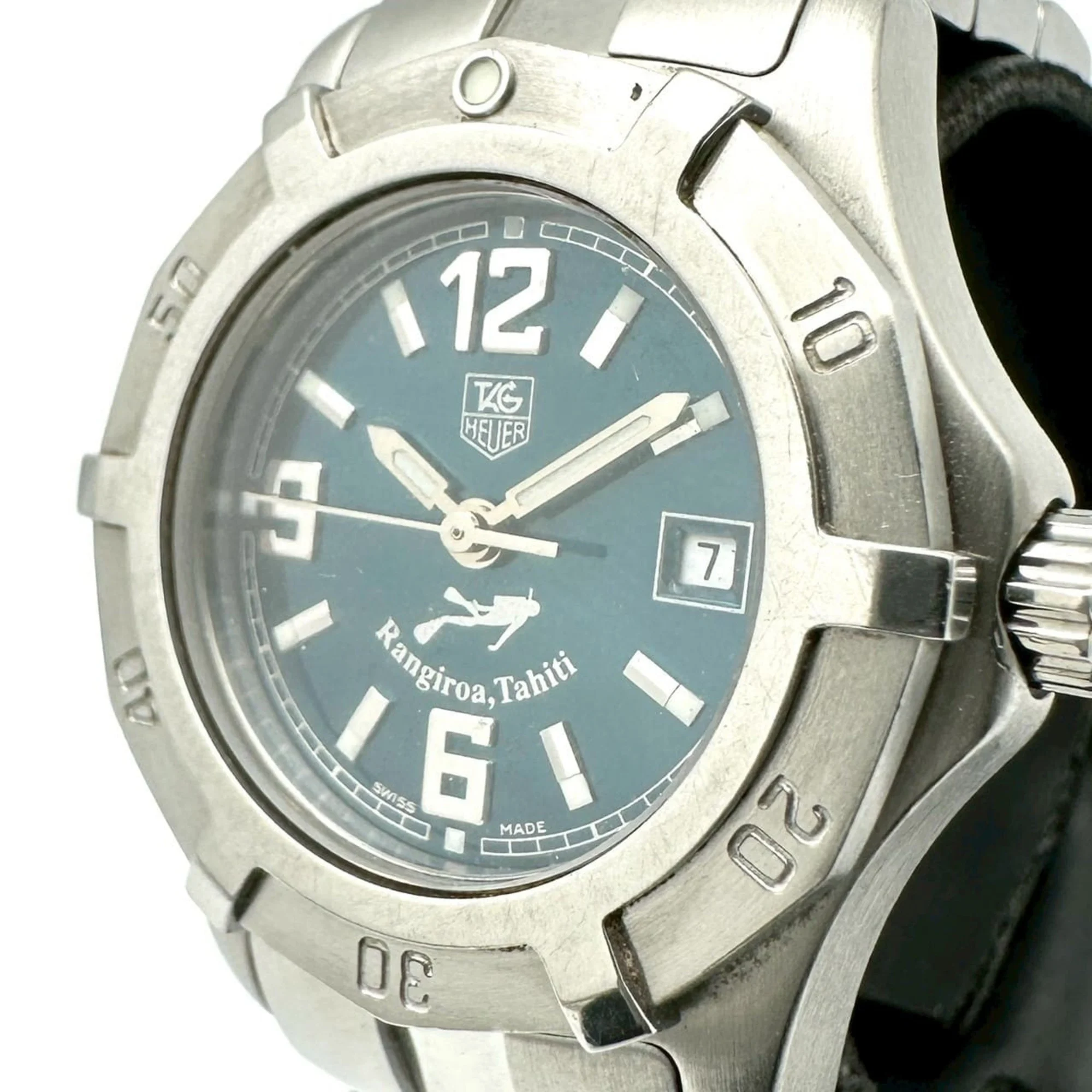 TAG HEUER Rangiroa Tahiti Exclusive Watch, Limited Edition of 1,500 Pieces, Date, WN131A.BA033, Stainless Steel Quartz, Green, Ladies'