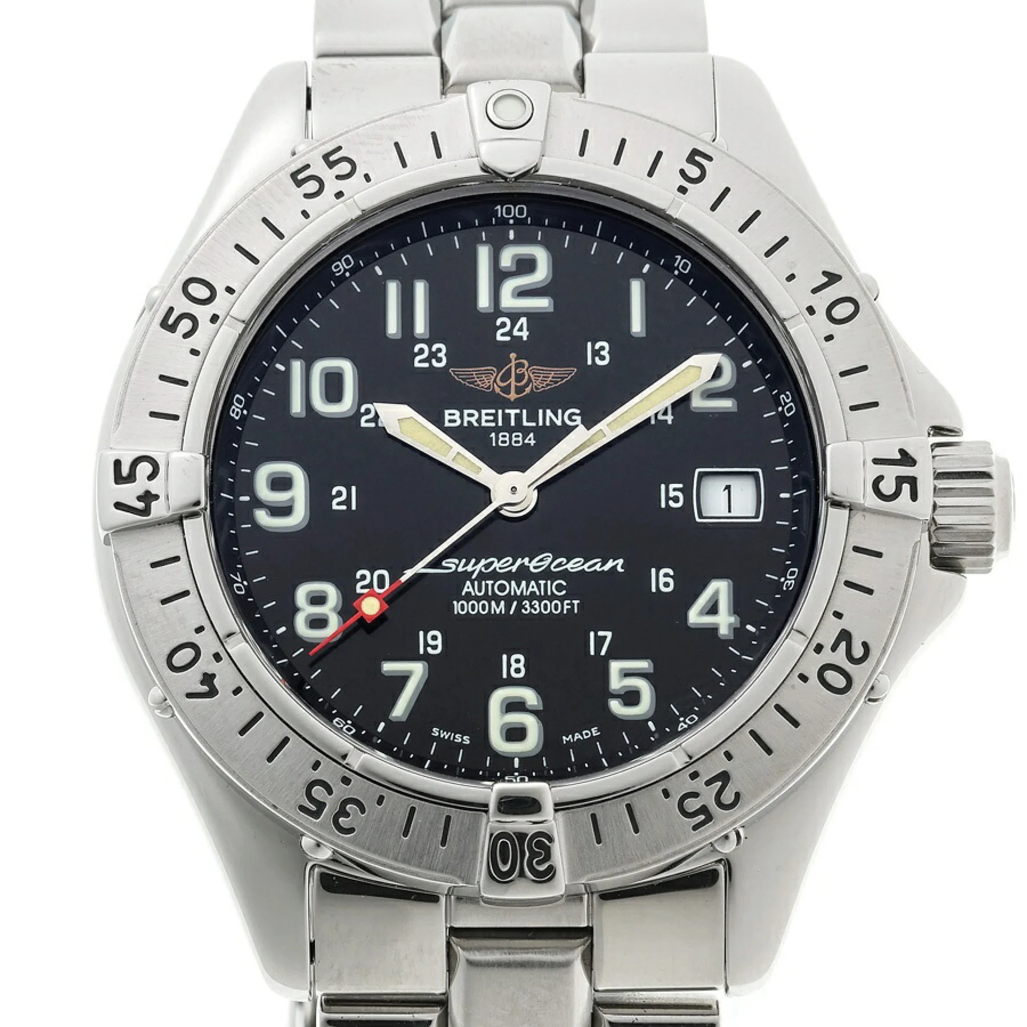 Pre-owned Breitling Superocean A17340 automatic steel dive watch