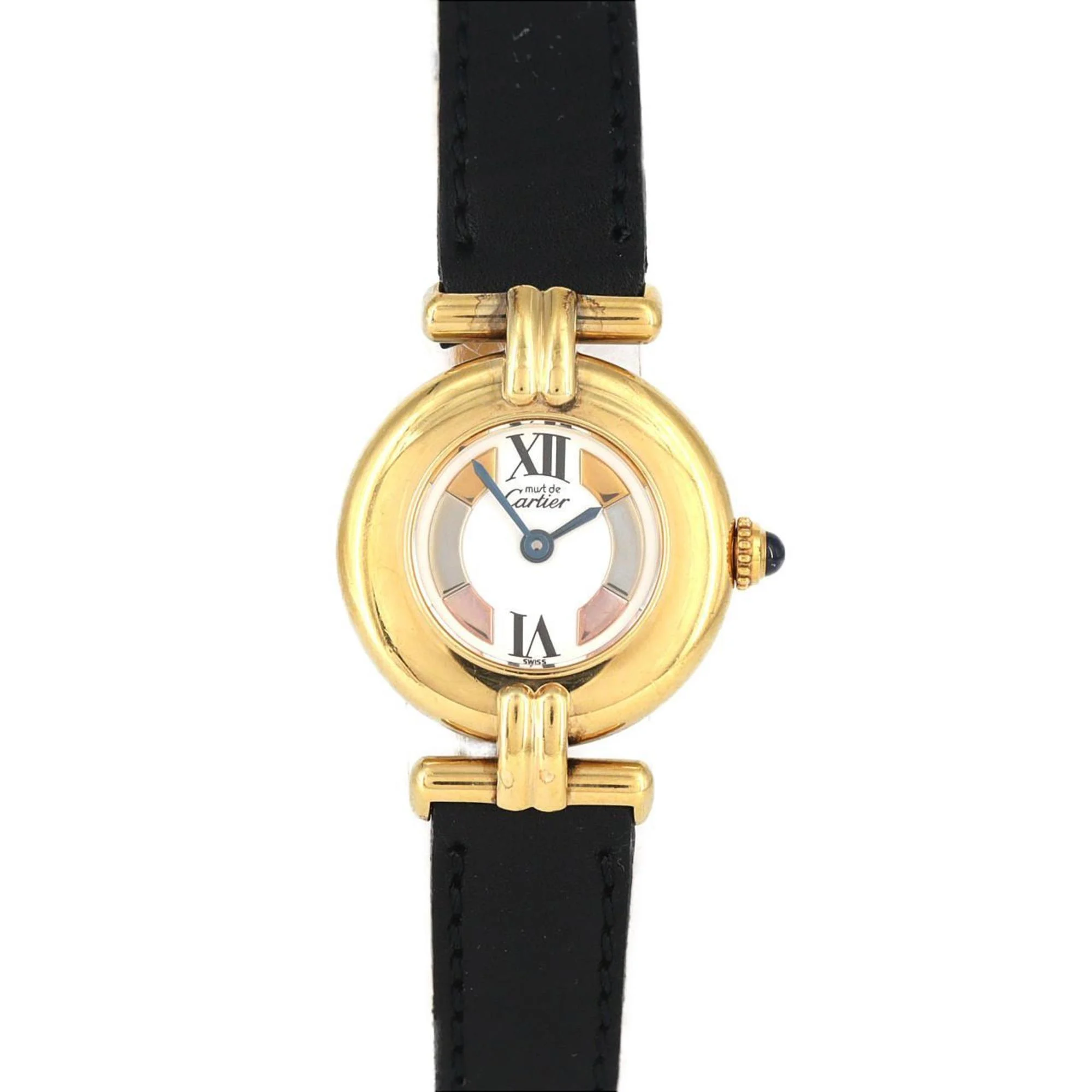 Cartier Must Colisée small model, gold-plated, quartz, reference W1006654