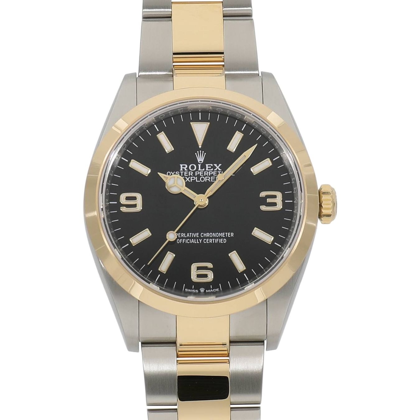 Rolex Explorer 36 124273 in two-tone steel and gold