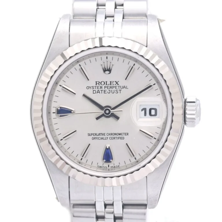 ROLEX Datejust Sapphire 2P 79174 18K White Gold x Stainless Steel 40301