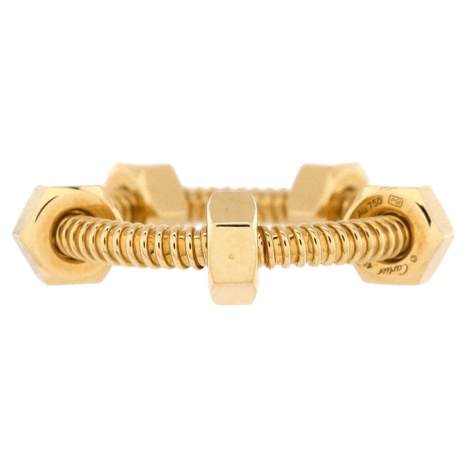 Écrou de Cartier band ring in 18ct yellow gold
