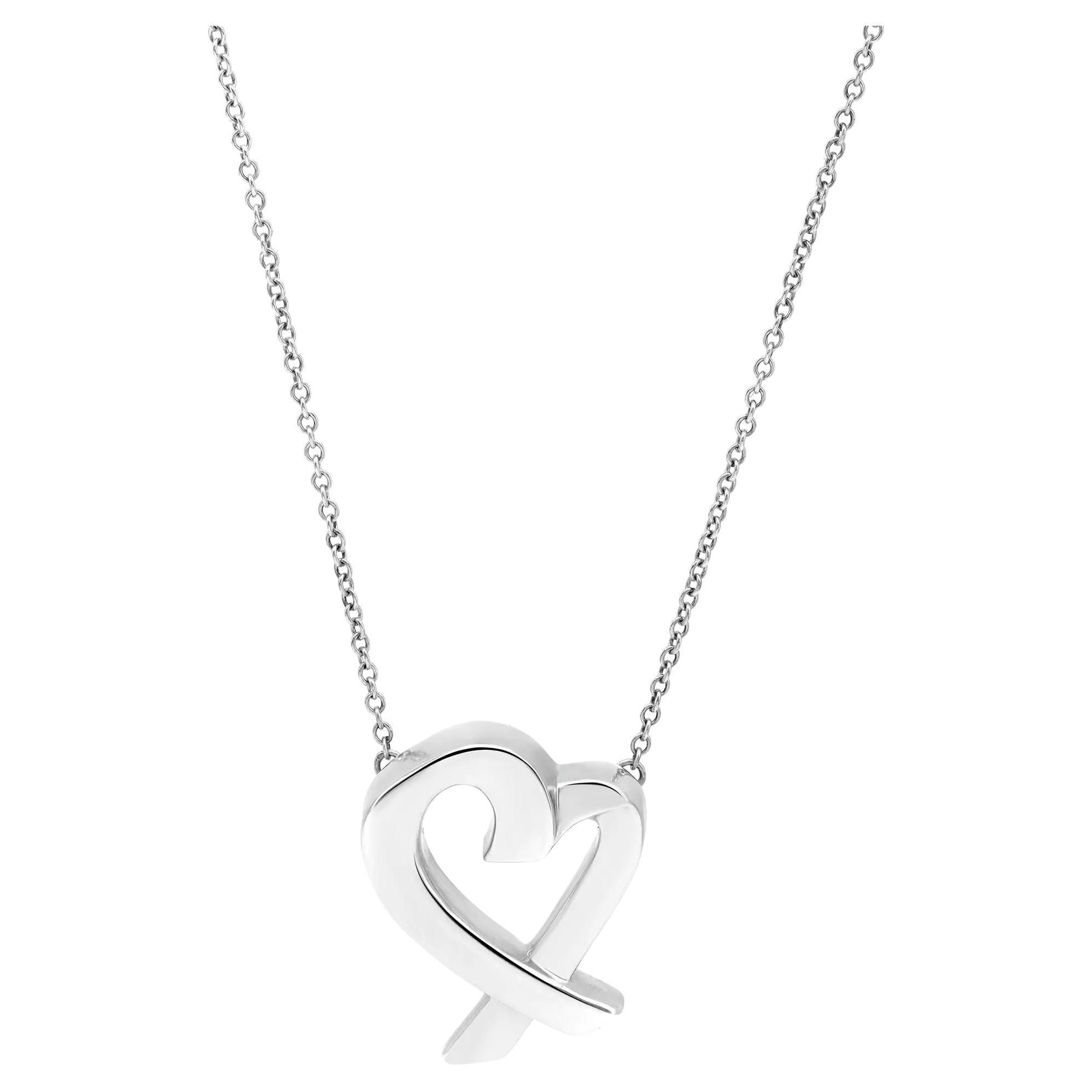 Pre-owned Tiffany Paloma Picasso Loving Heart pendant in sterling silver