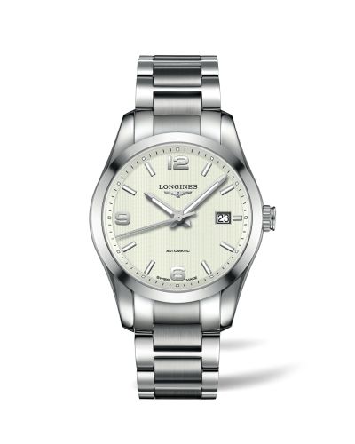 Longines Conquest Classic in steel with silver dial and date