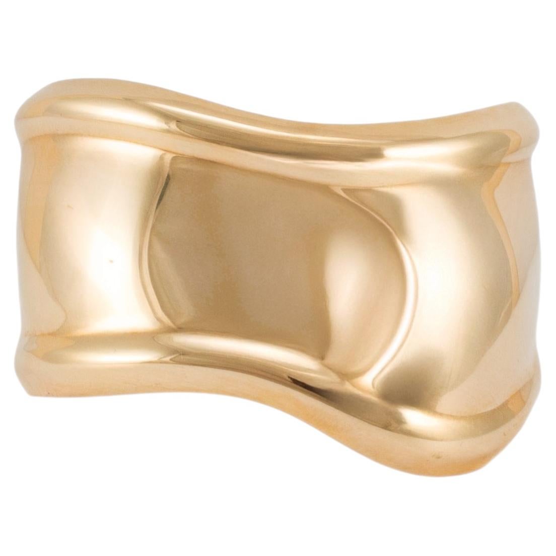Elsa Peretti Bone Cuff for Tiffany in 18ct yellow gold