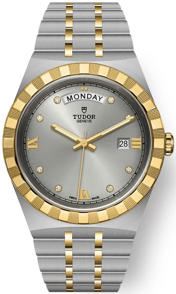 Tudor Royal two-tone with diamond-set dial