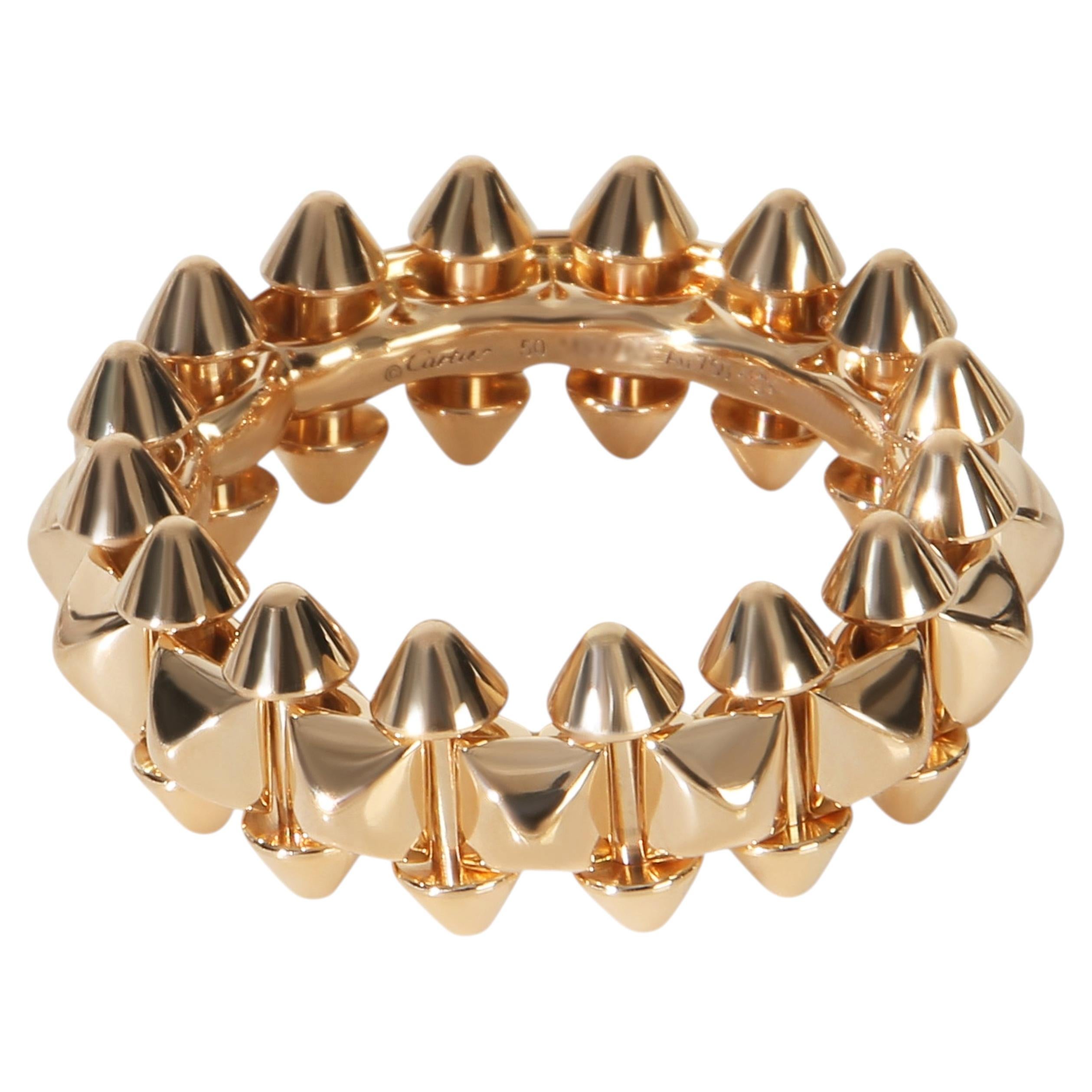 A Clash de Cartier ring — the movable studs, beads and square clous that define the collection.