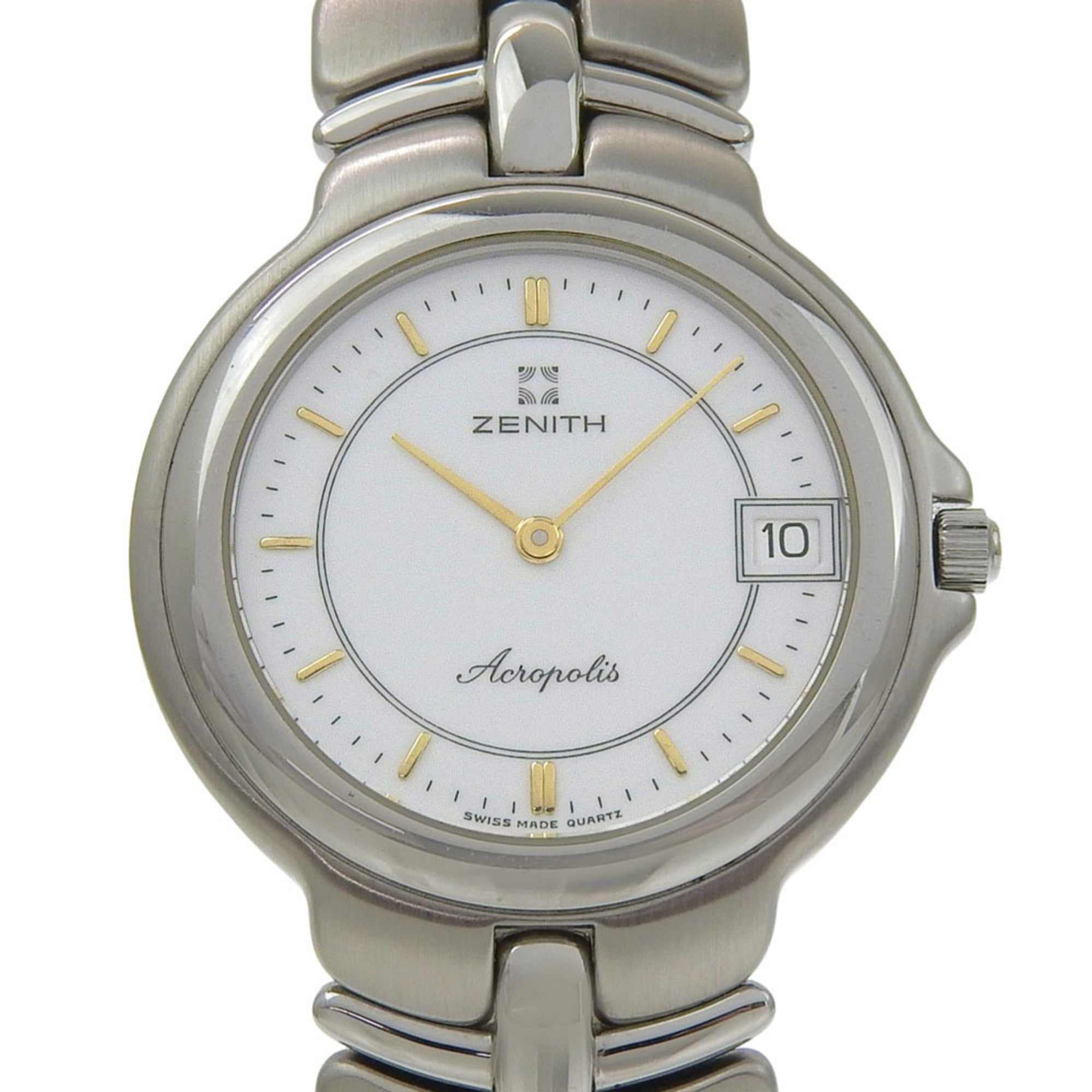 Zenith Acropolis three-hand watch with a clean silvered dial