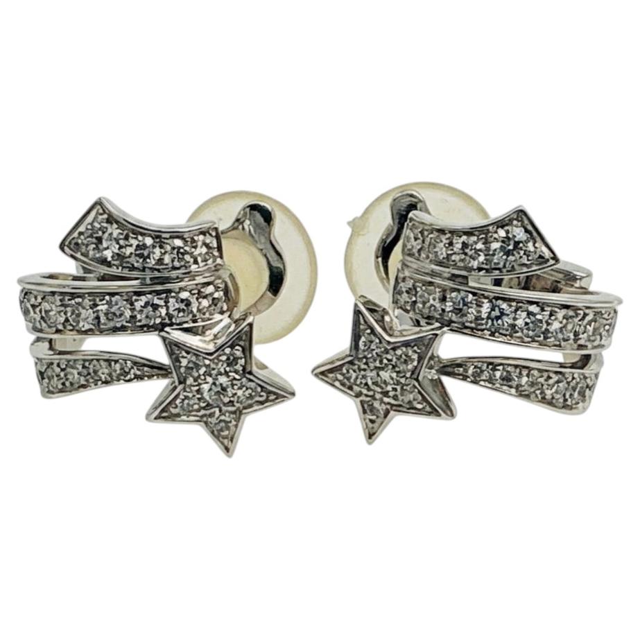 Chanel Etoile Filante diamond star drop earrings