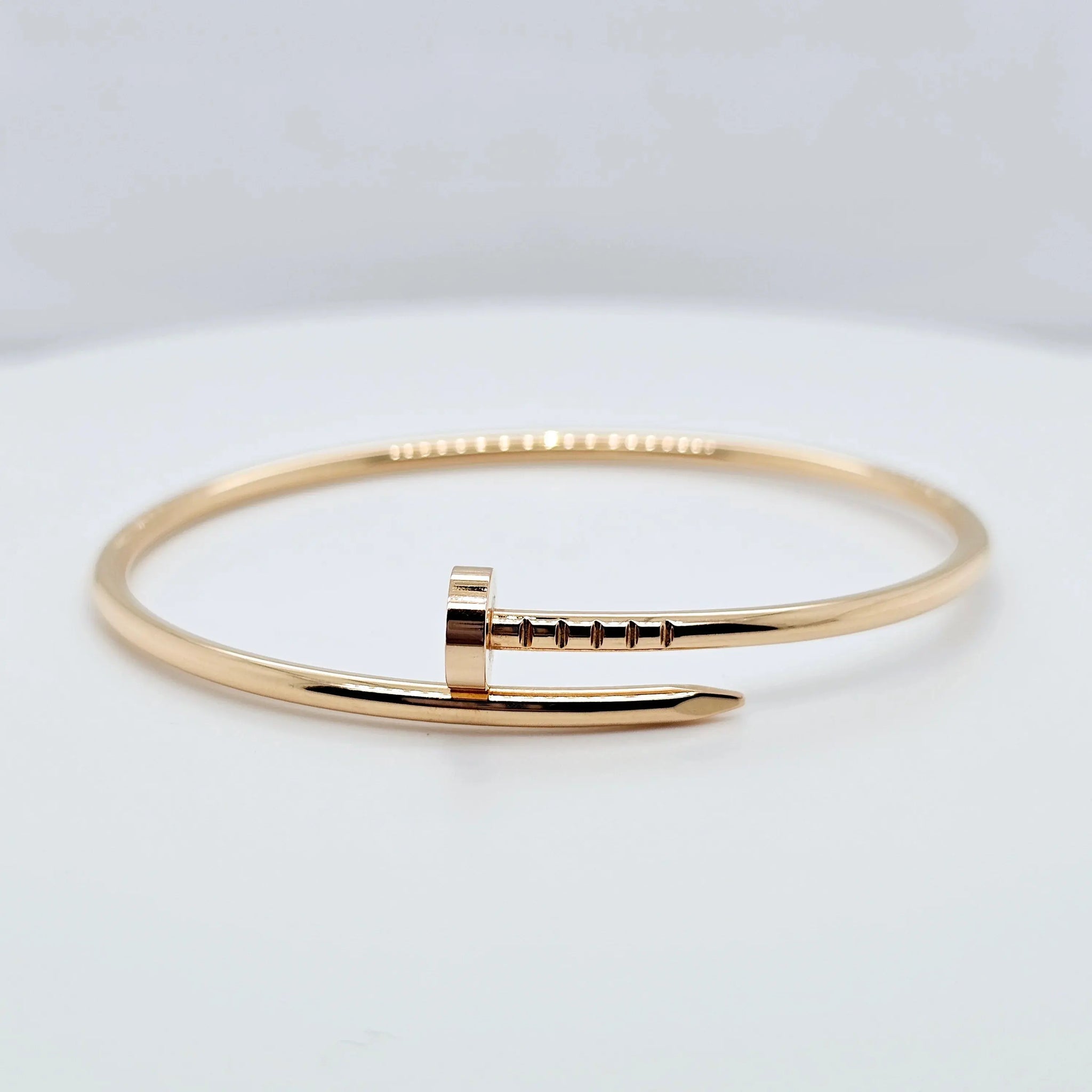 Pre-owned Cartier Juste un Clou small-model bracelet in 18ct rose gold