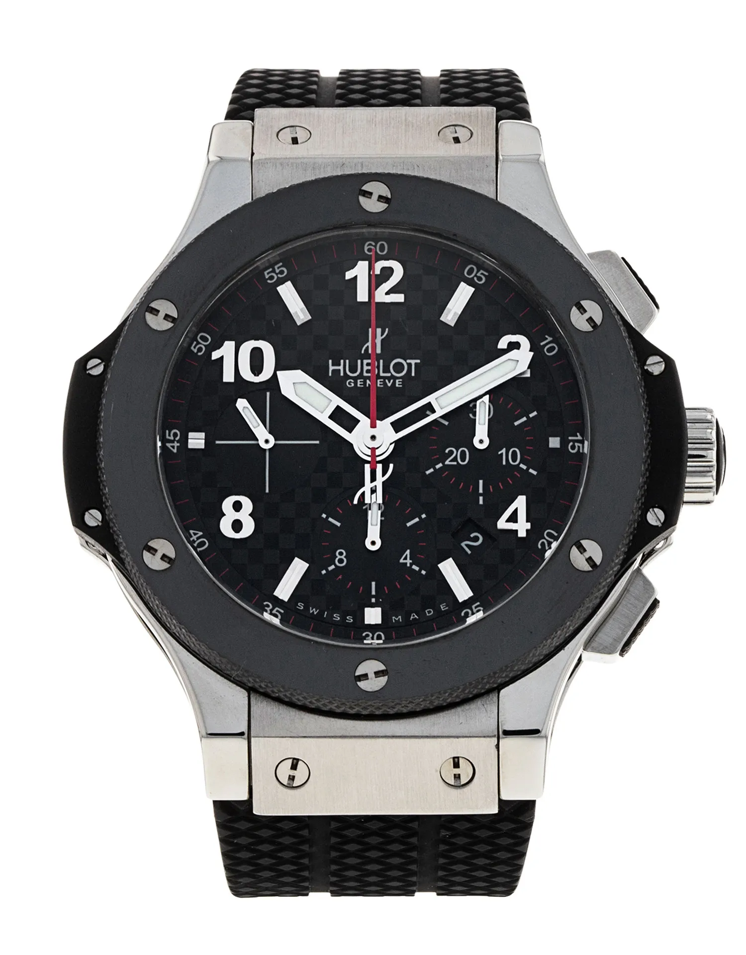 Hublot Big Bang 44mm with a black ceramic bezel and black dial