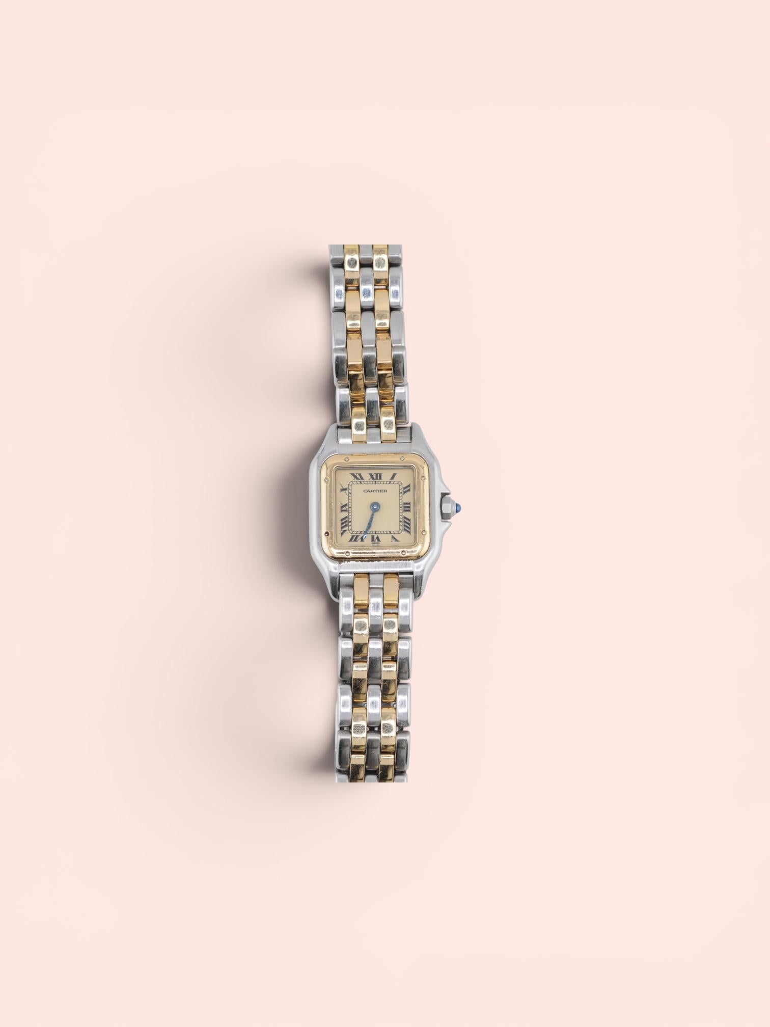 A pre-owned two-tone Cartier Panth&egrave;re ladies watch