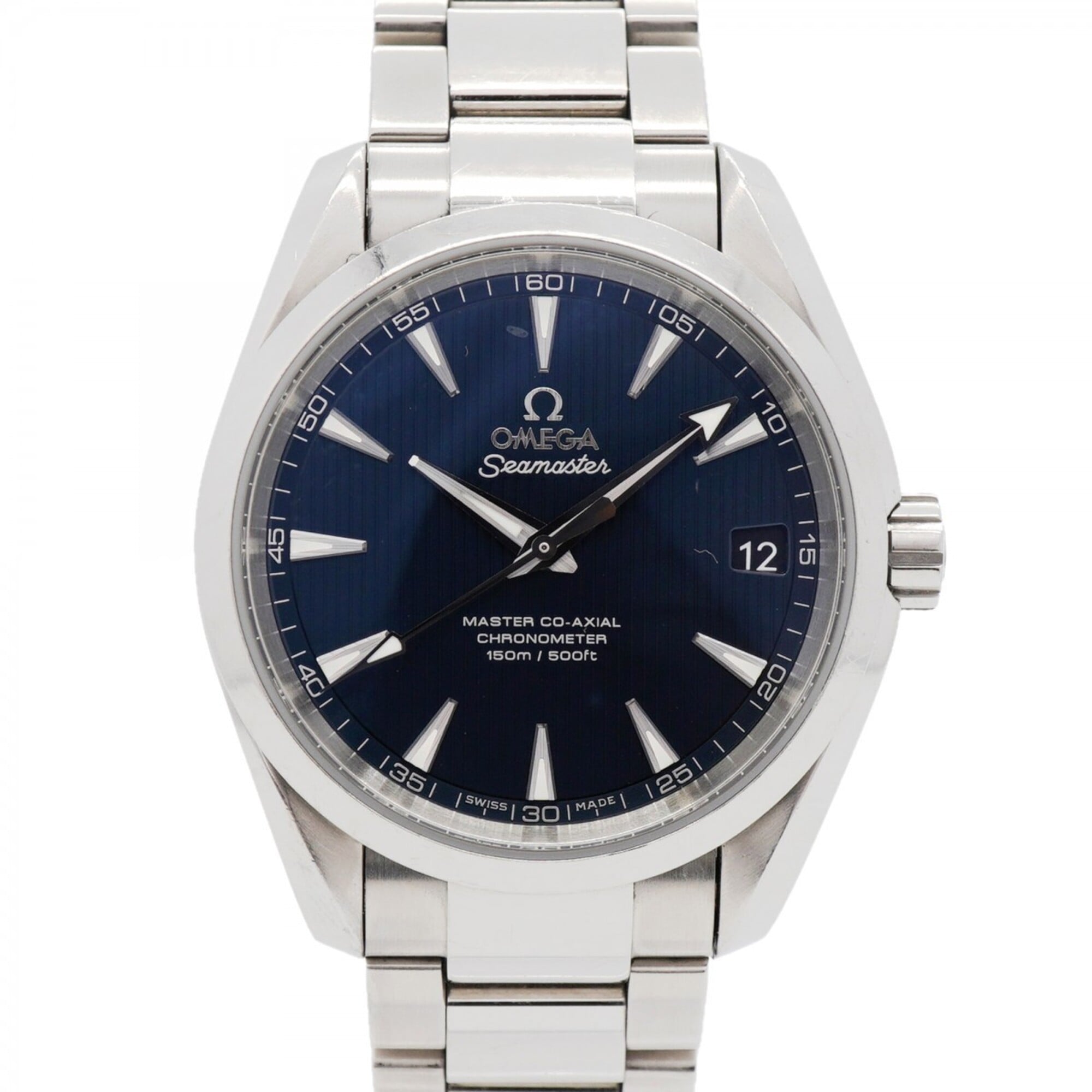 Pre-owned Omega Seamaster Aqua Terra navy dial automatic watch, reference 231.10.39