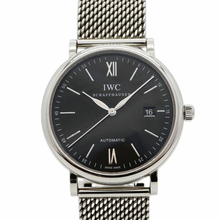 IWC Portofino, black dial