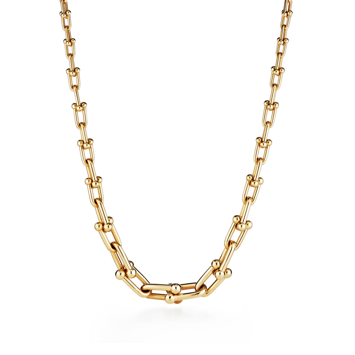 Tiffany HardWear 18ct gold graduated link necklace