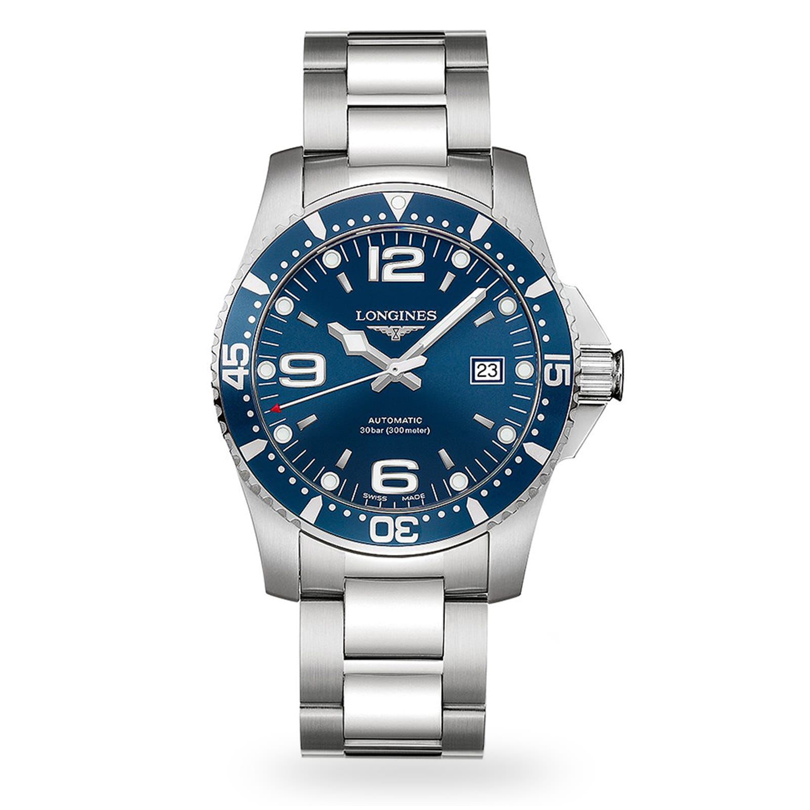 Longines HydroConquest diver in steel with blue dial