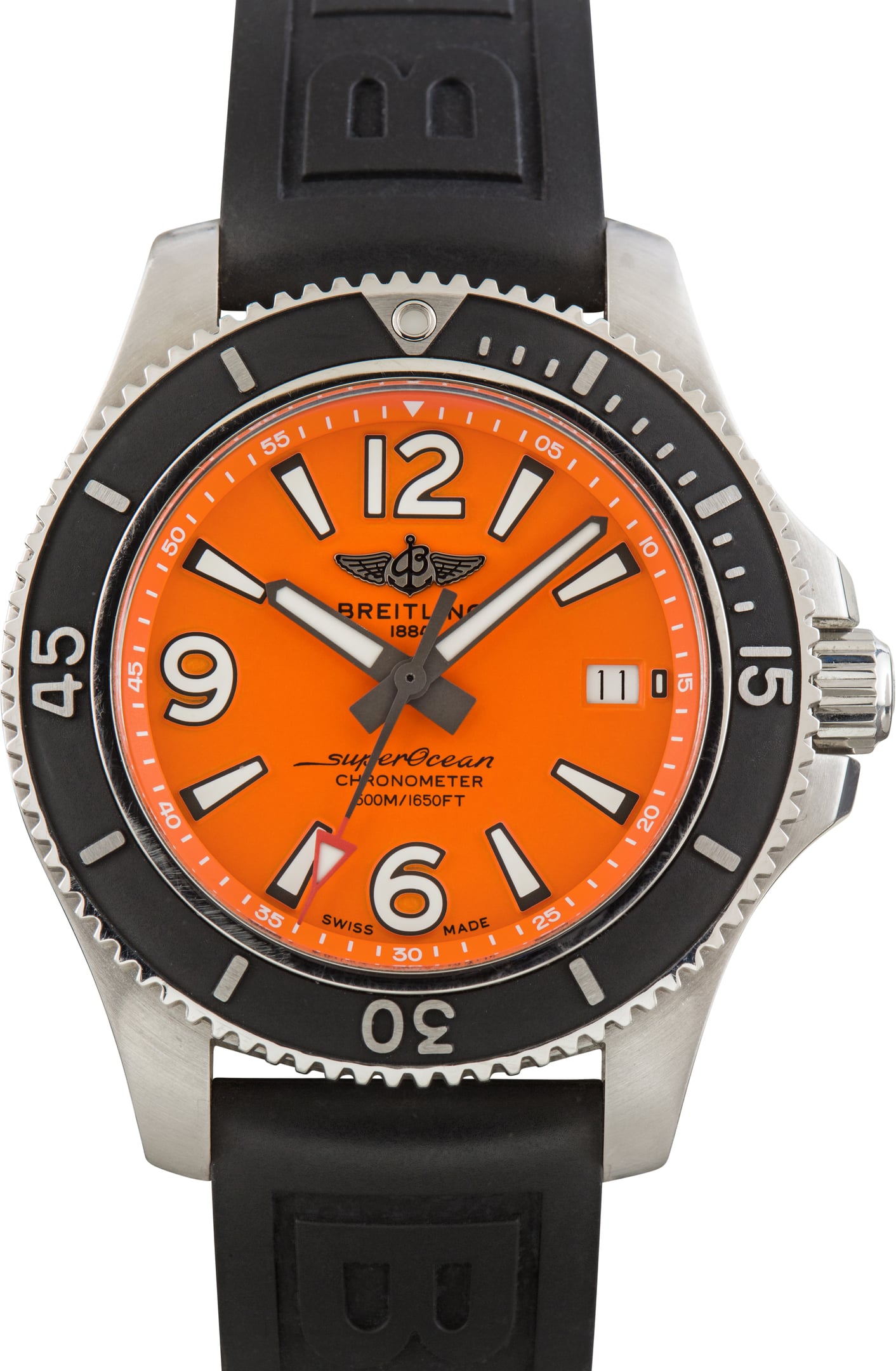 Breitling Superocean Automatic 42 with orange dial