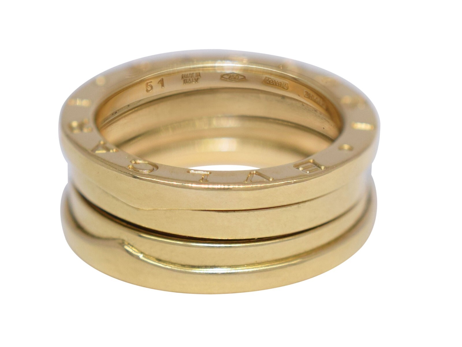 A Bulgari B.zero1 ring in 18ct yellow gold