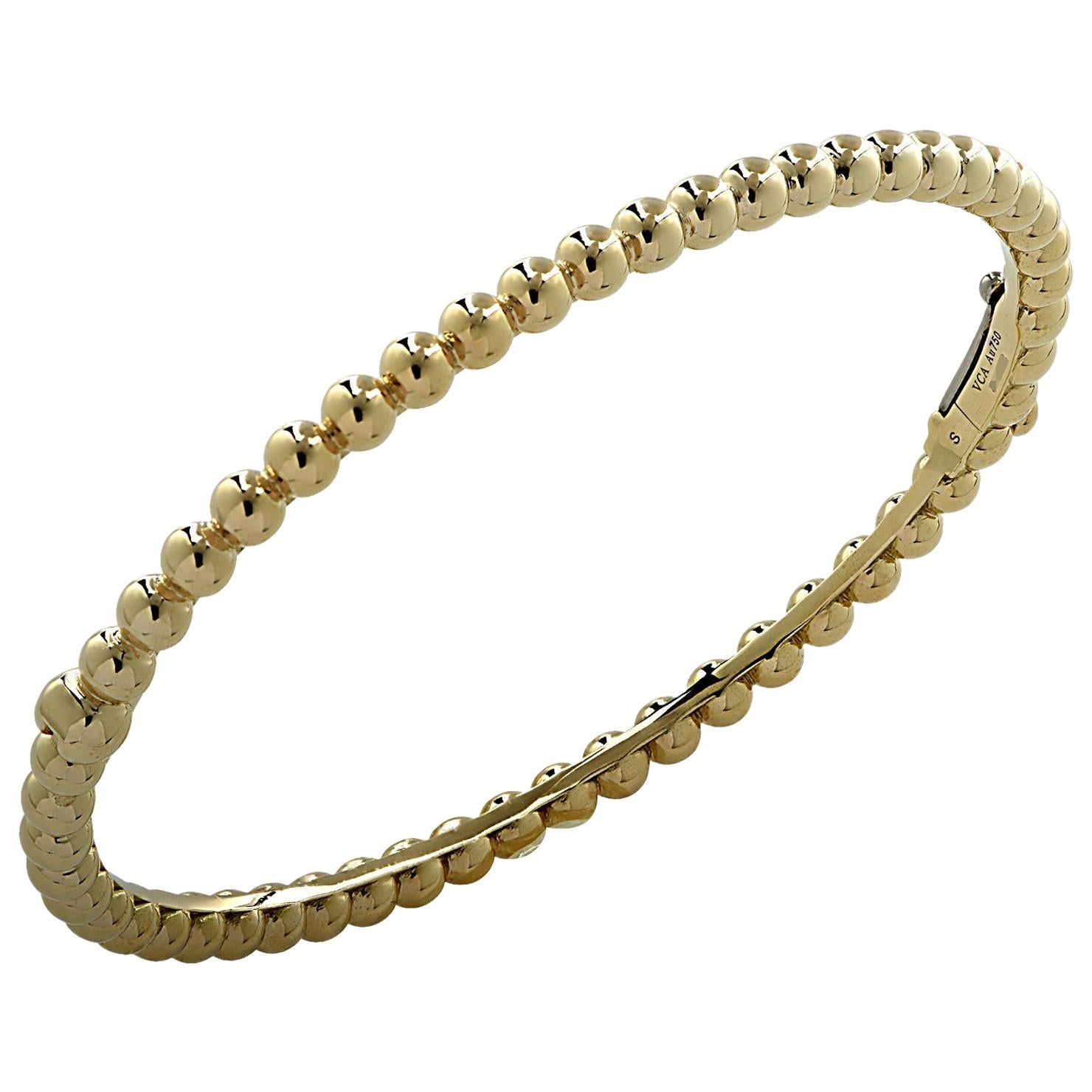 Van Cleef & Arpels Perlée pearls of gold beaded bracelet