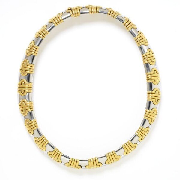 Bulgari Parentesi necklace in gold and steel, 1982, from the V&A collection