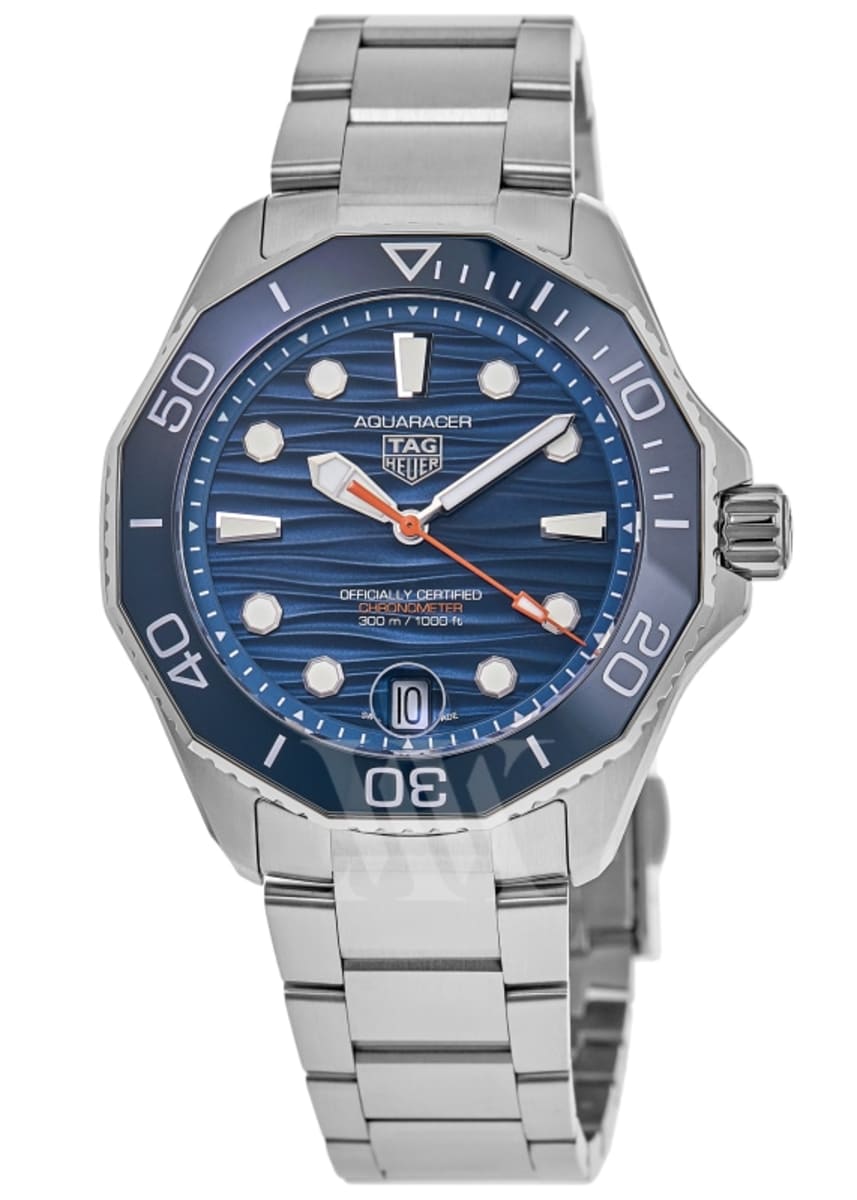 TAG Heuer Aquaracer Professional 300 Date, reference WBP5111, blue dial, in-house Calibre TH31