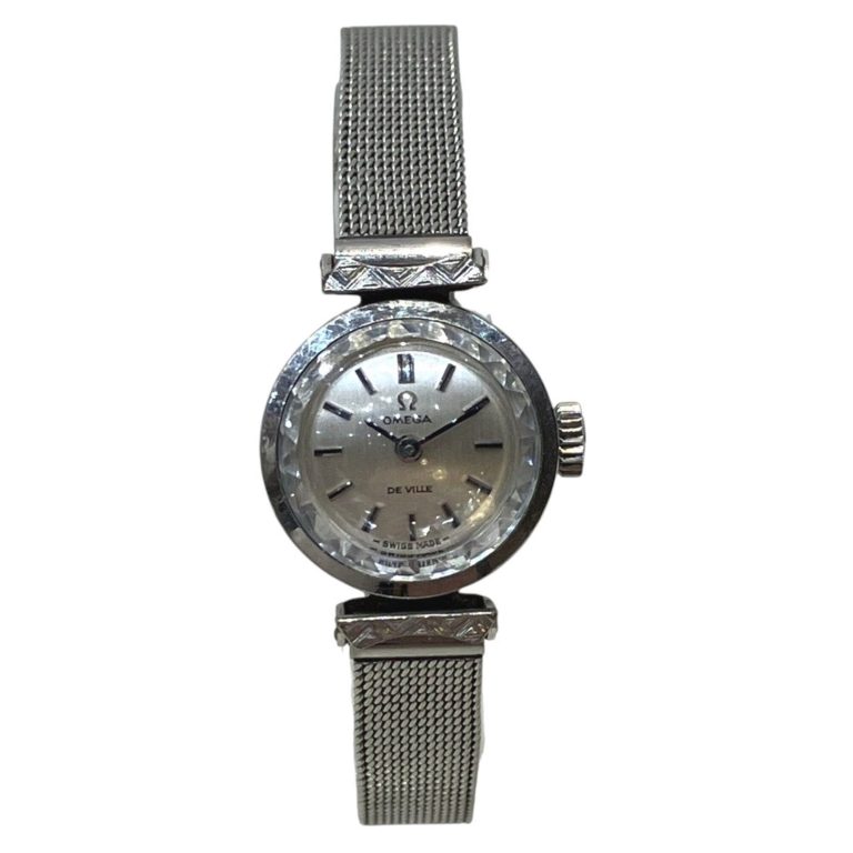 Omega De Ville watch, total weight 20g, stainless steel, manual winding, silver dial, 511.285