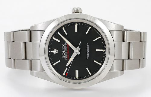 Vintage Rolex Milgauss reference 1019 with a silver dial and smooth bezel