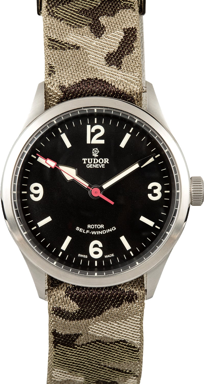 Tudor Heritage Ranger 79910, 41mm, black dial on strap