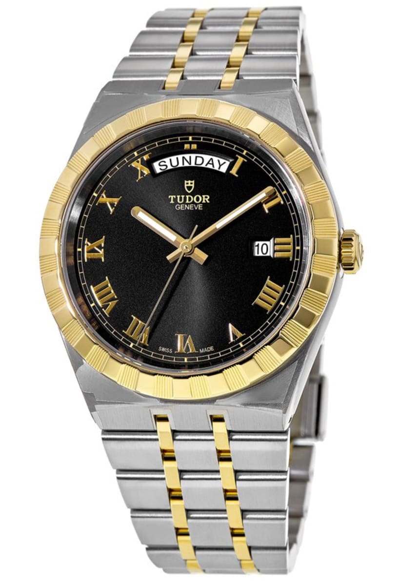 Tudor Royal two-tone steel and yellow gold with black dial