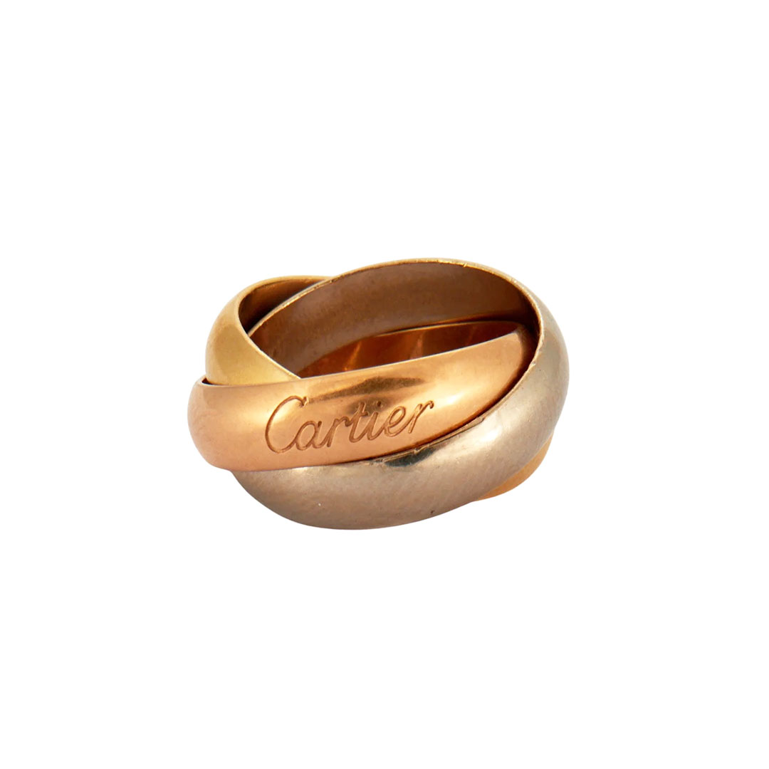 Cartier Trinity ring in three golds