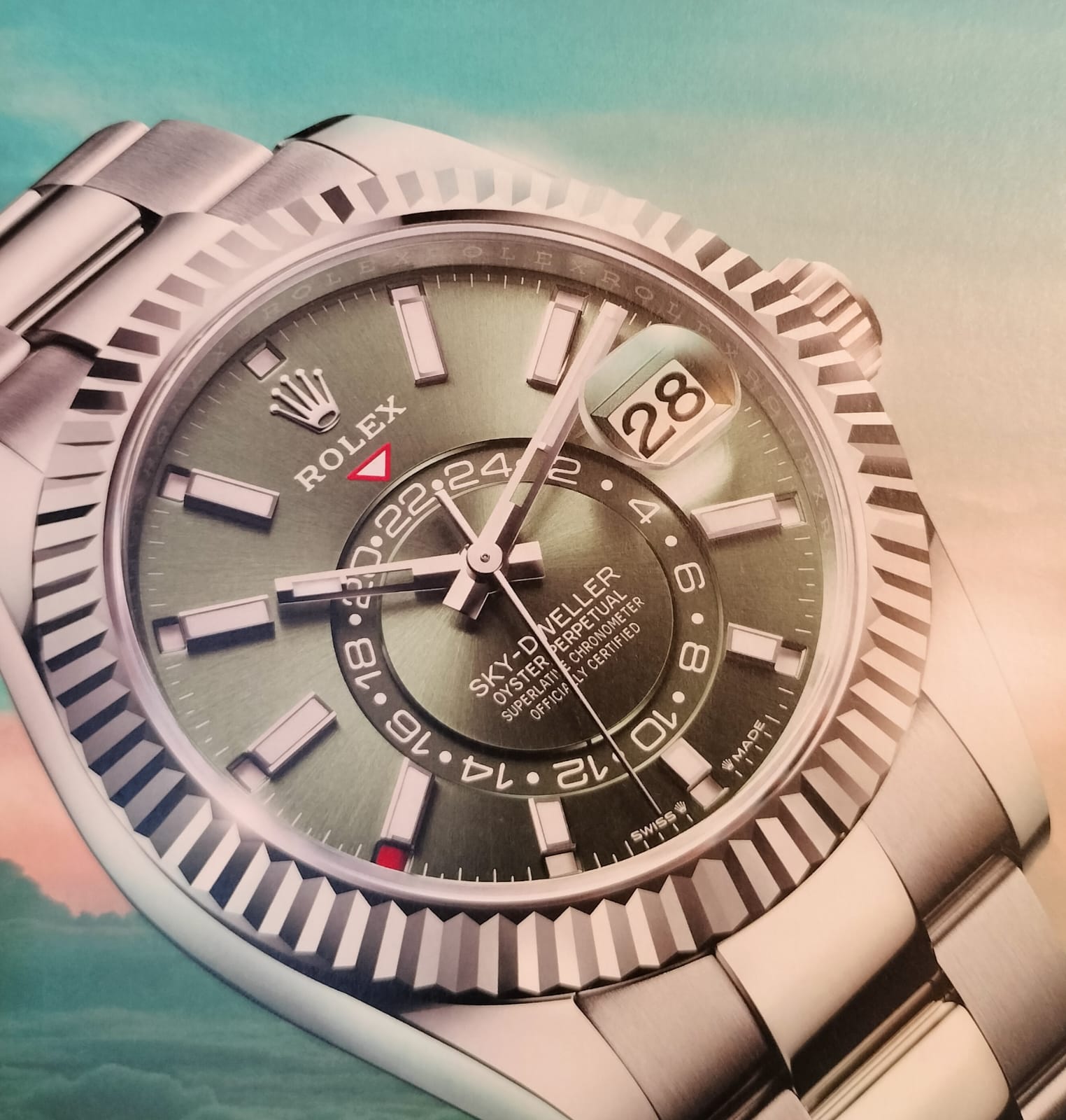 Rolex Sky-Dweller with fluted bezel