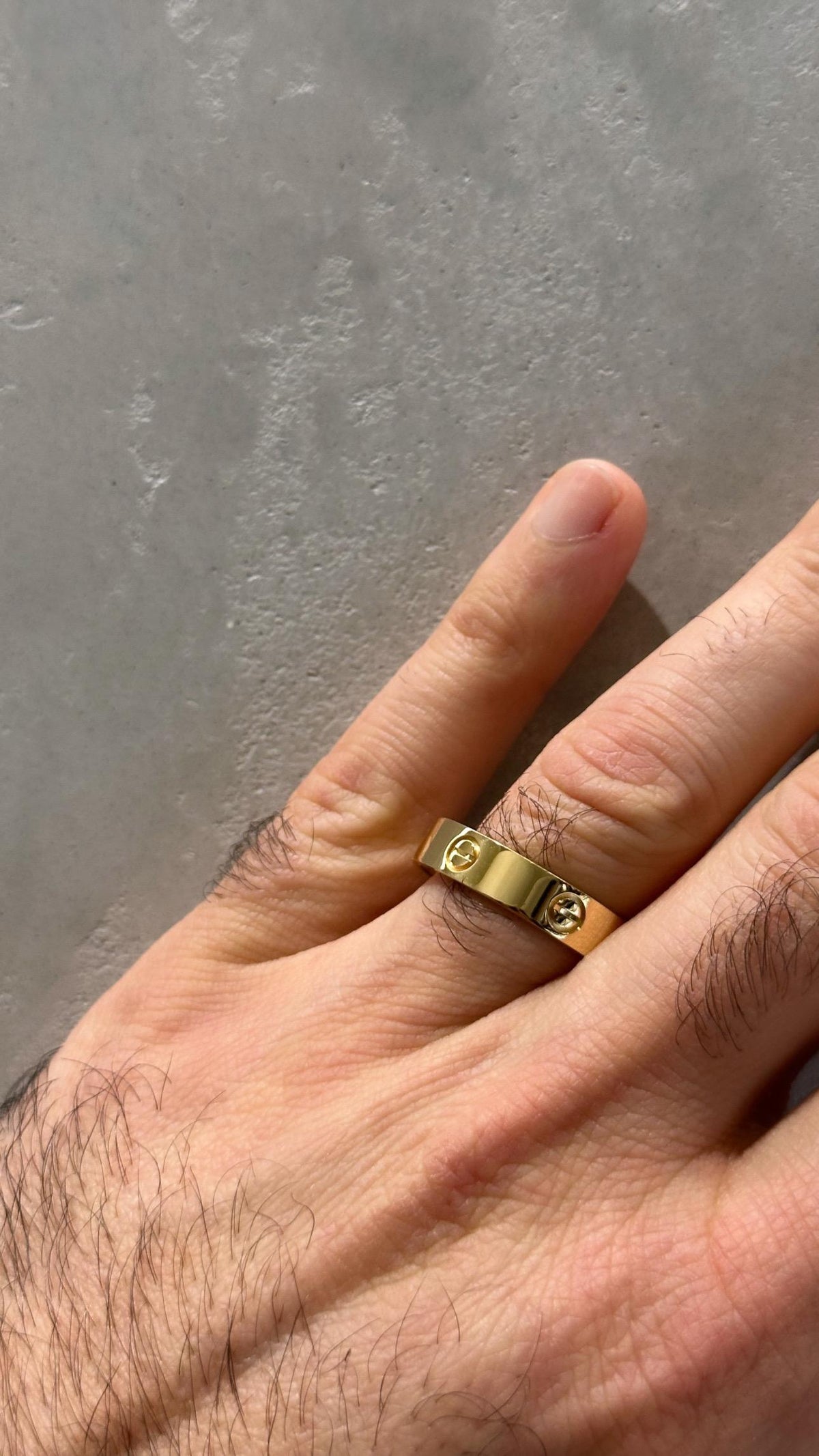 Pre-owned Cartier Love ring in plain yellow gold